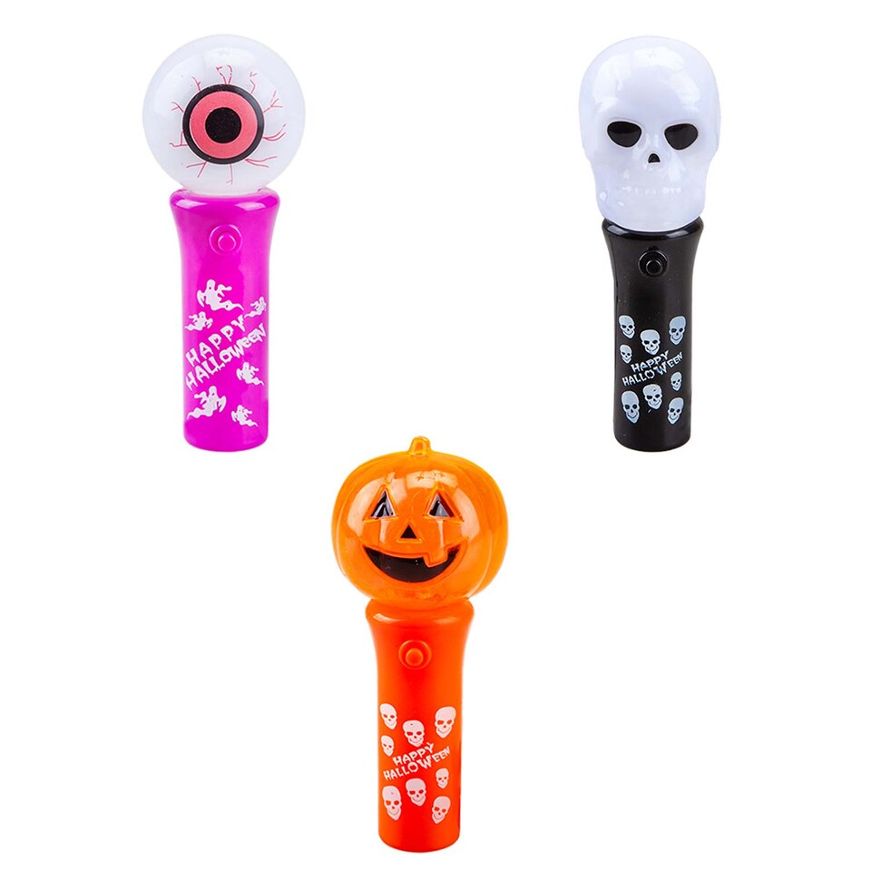 image 1 of PMS Halloween Light-Up Skull Wand Accessory, 11.3 x 4.6 cm
