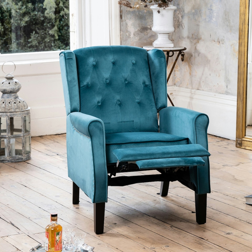 image 1 of Annapoli Recliner Armchair - Teal