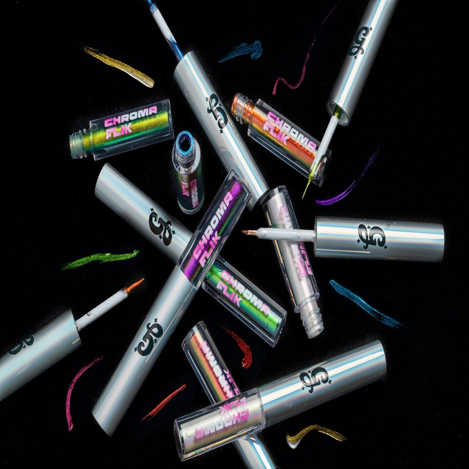 image 1 of Jellyfish Chroma Flik - Liquid Liner - Glisten Cosmetics Multi