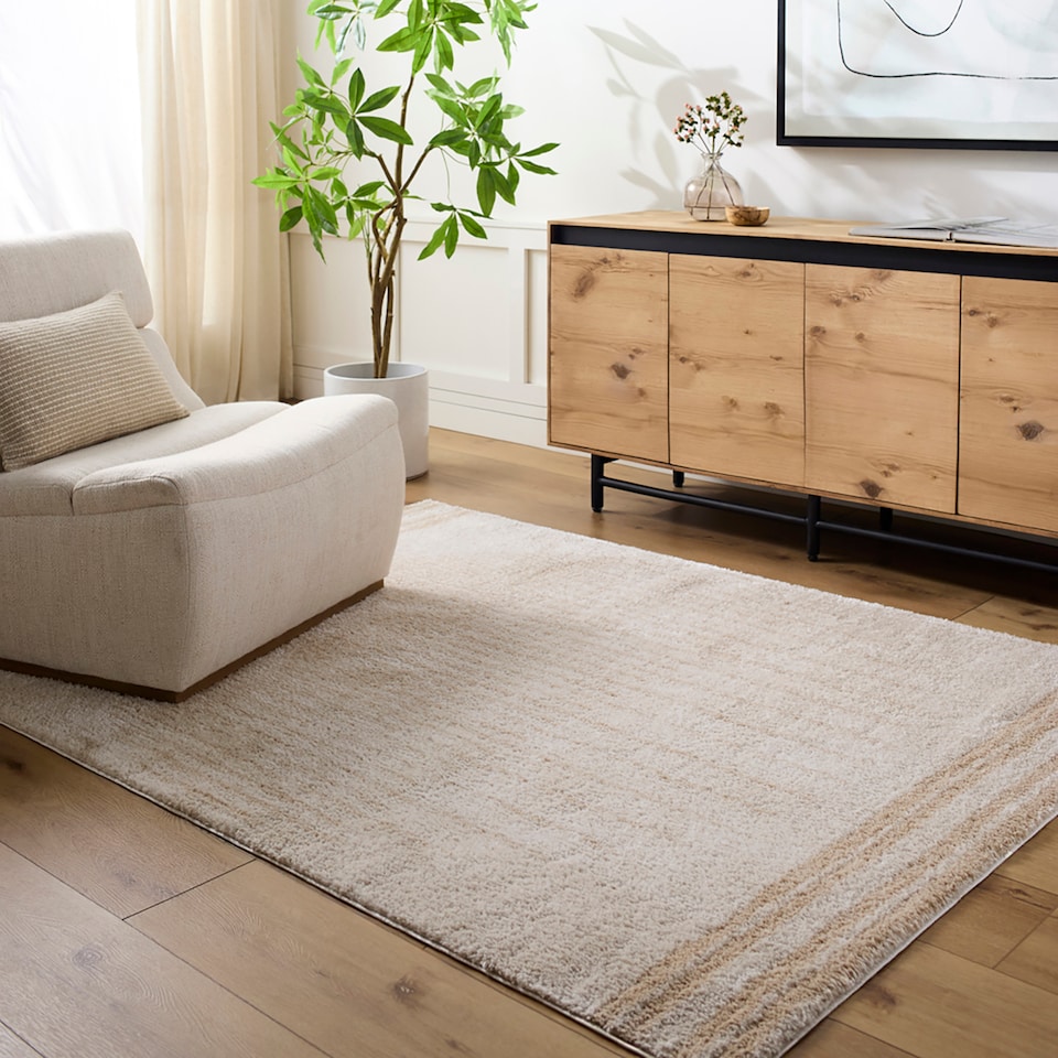 image 1 of LIVABLISS Fossay Shaggy-Washable Global High Pile Rug 200 x 275 cm | Beige
