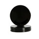 image 1 of Argon Tableware Metallic Coasters - 10cm - Black - Pack of 6
