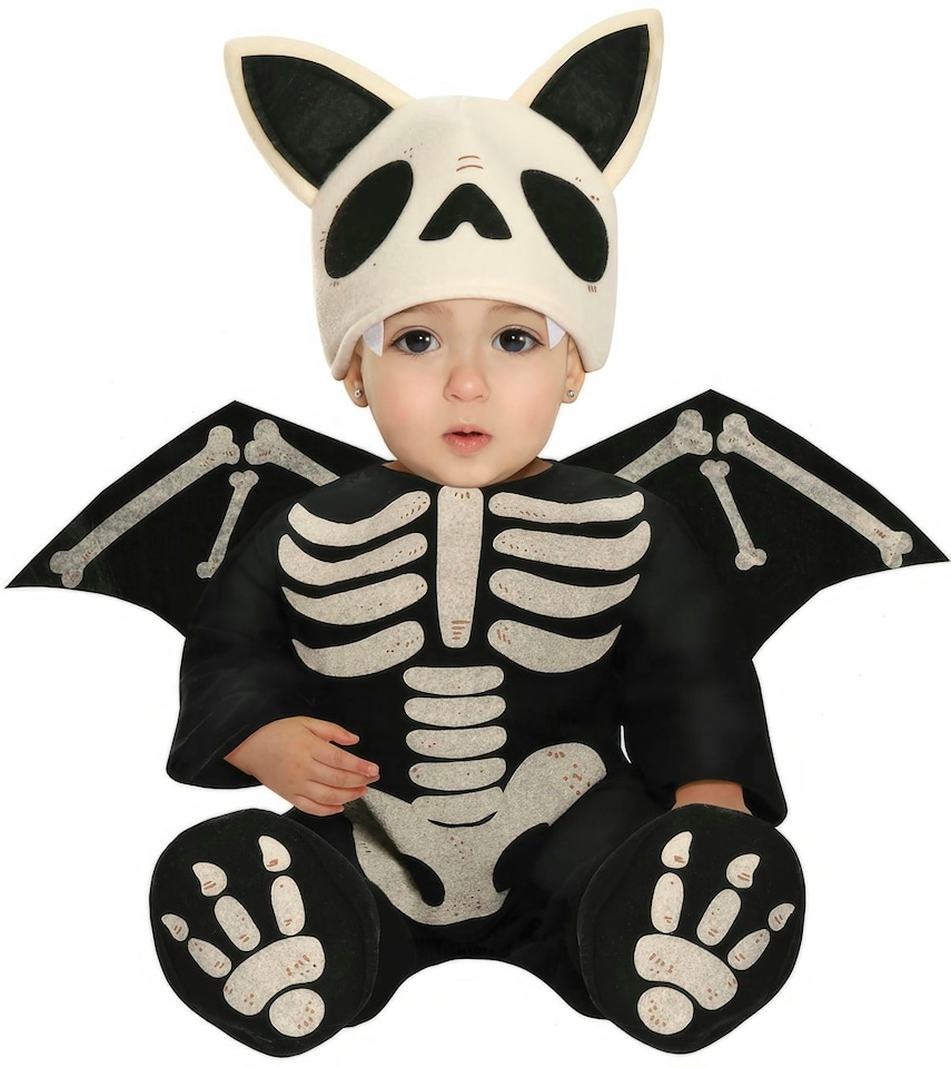 image 1 of Fancy Dress Child Skeleton Bat - 12-18 m