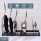 image 5 of Buckingham Expandable Pot, Pan & Lid Organising Rack 8 Dividers - Black | Black
