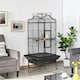 image 2 of Yaheetech 160 cm Tall Open Playtop Extra Large Bird Cage Black