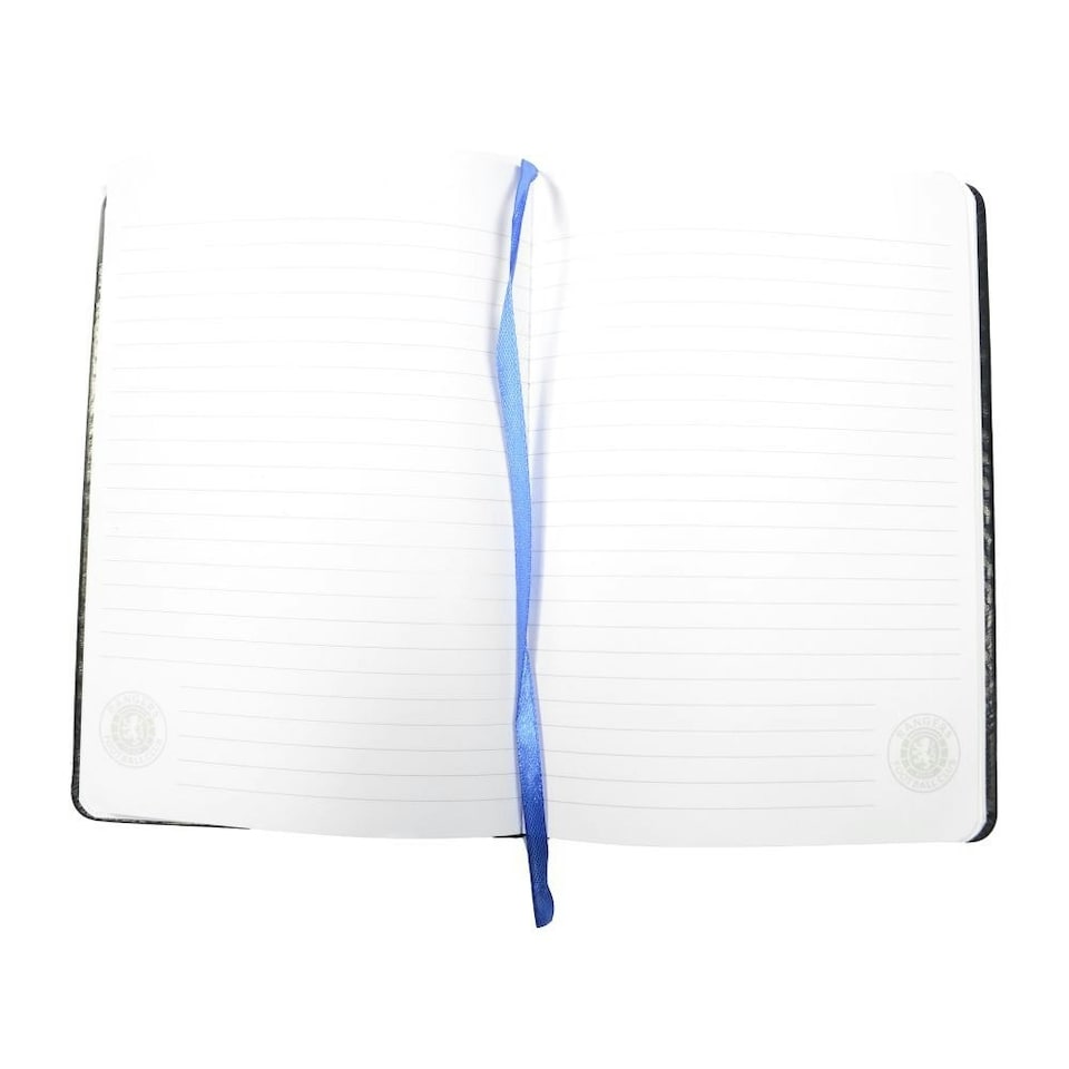 image 1 of Rangers FC Premium Crest A5 Notebook - Black/Blue - One Size