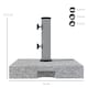 image 7 of Outsunny 28kg Heavy Duty Granite Parasol Base with Wheels, Retractable Handle