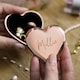 image 3 of Personalised Engraved Rose Gold Heart Trinket Box