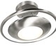 image 5 of Modernistic Semi Flush Eco Friendly LED Ceiling Light Fitting in Satin Nickel | Silver | Satin Nickel | 1
