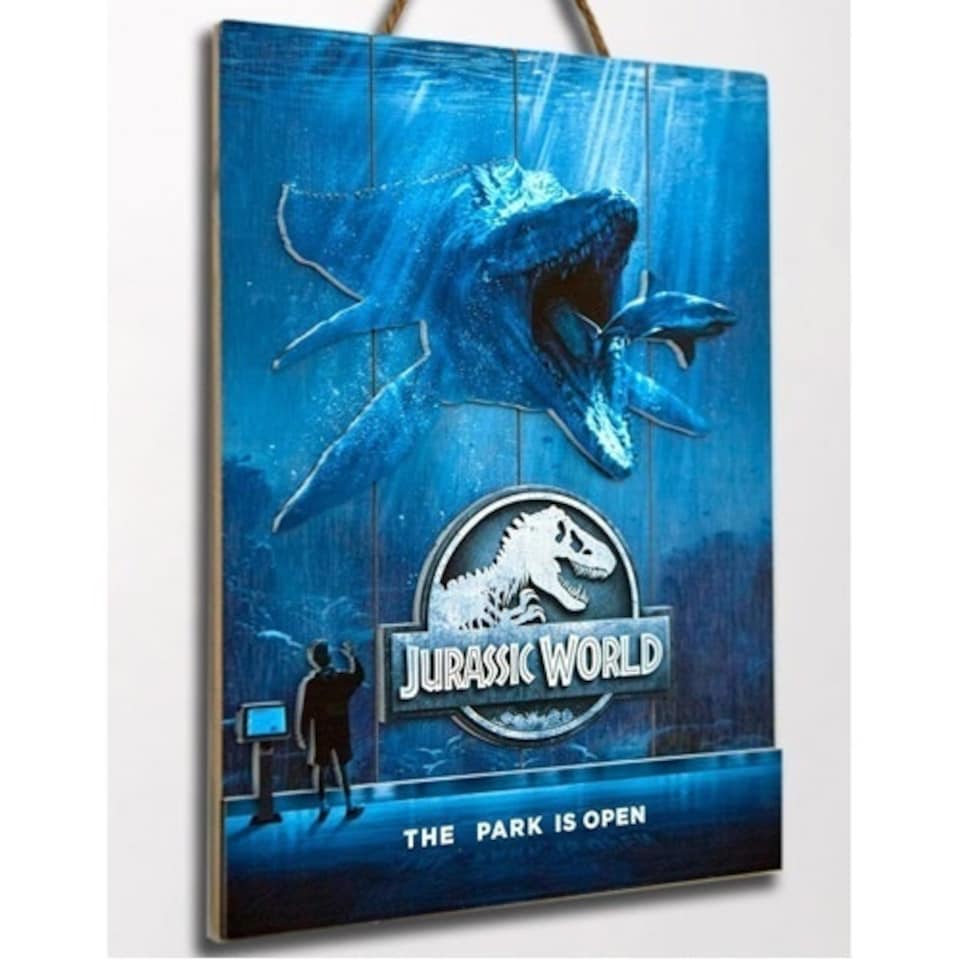 Jurrassic World The Park Is Open WoodArts 3D Print