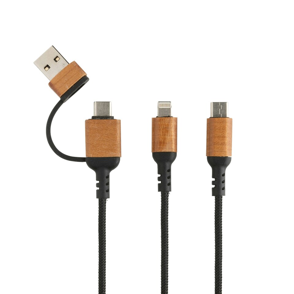 image 1 of XD Collection Ohio 6-In-1 Cable - Black - One Size