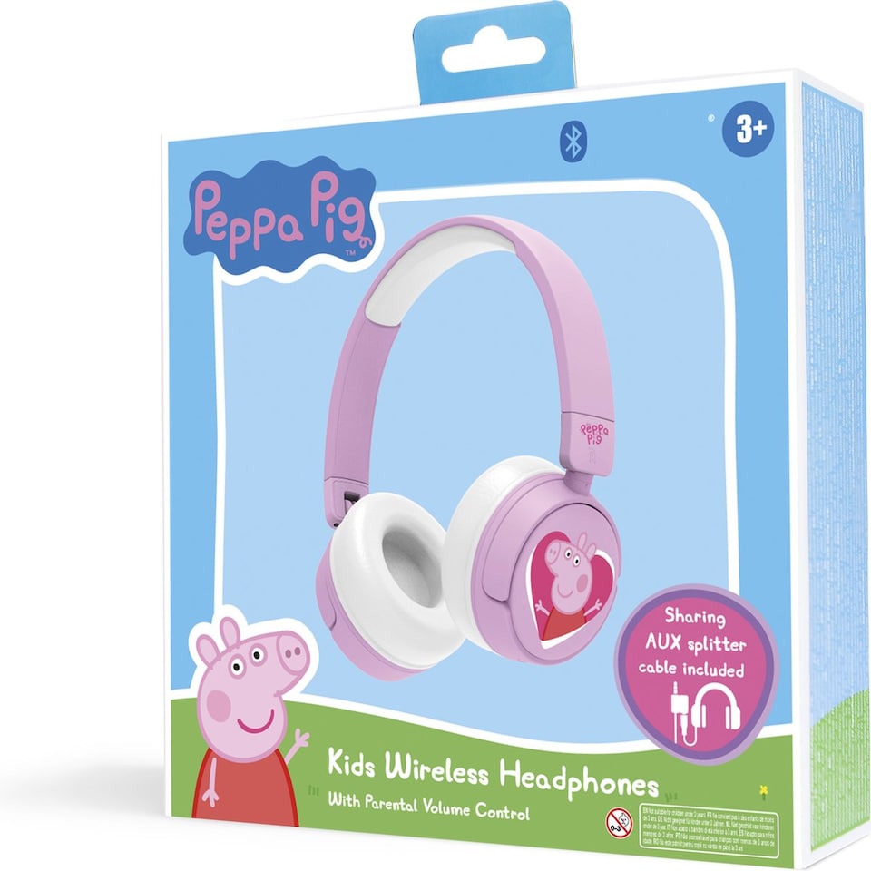 image 1 of Peppa Pig Kids Wireless Headphones | Pink