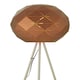 image 2 of Interiors by Premier Coffee Finish Floor Lamp Brown