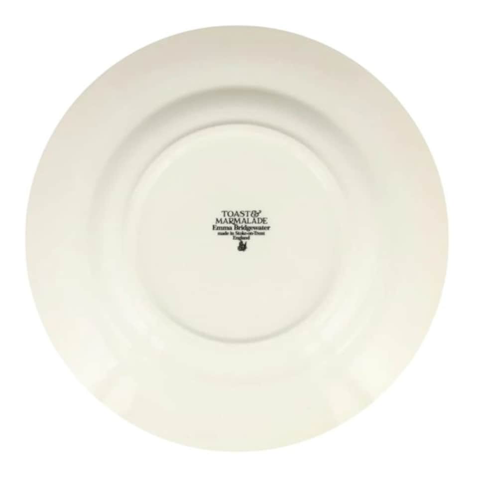 image 1 of Dinner Plate: 1 x 27cm Emma Bridgewater Dinner Plate Plate Black Toast Caulifower Cheese, Ceramic | White