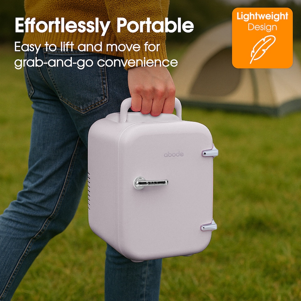 image 1 of Abode Retro 4L Mini Cooler and Warmer White A4CLR201W