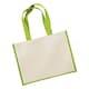 image 2 of Westford Mill Classic Jute Shopper Bag - Apple Green - One Size