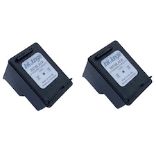 2x Ink Jungle 302 Black Refilled Ink Cartridges - Replaces HP 302 Black