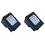 2x Refilled HP 302 Black Ink Cartridges - Selected