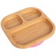 image 1 of Tiny Dining Children's Bamboo Suction Plate - Pink | Pink | Pink
