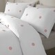 image 2 of Appletree Dot Garden Duvet Cover Set White with Pink Dots