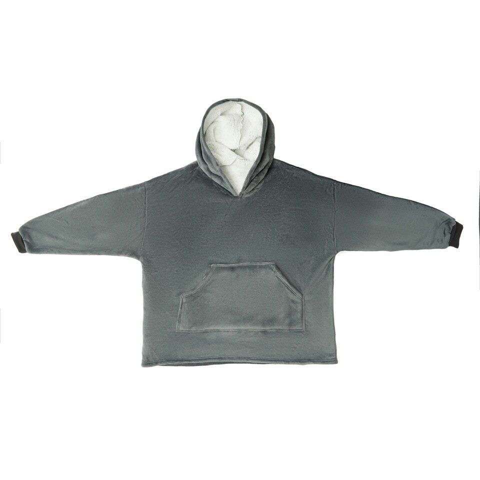 image 1 of BHS Hoodie Blanket, Grey Grey | Grey