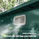 image 7 of Outsunny 8 x 4FT Garden Shed, Galvanised Metal Shed, Easy to Assemble, Outdoor Tool Storage Shed with Pent Roof, Lockable Door and 2 Vents, Green