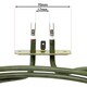 image 2 of SPARES2GO 3 Turn Heater Element compatible with Kenwood Fan Oven Cooker (2500W, 230v)