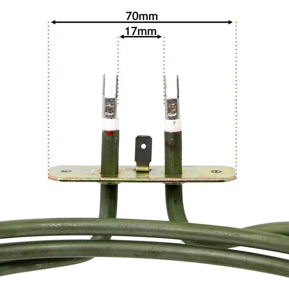 image 1 of SPARES2GO 3 Turn Heater Element compatible with Kenwood Fan Oven Cooker (2500W, 230v)