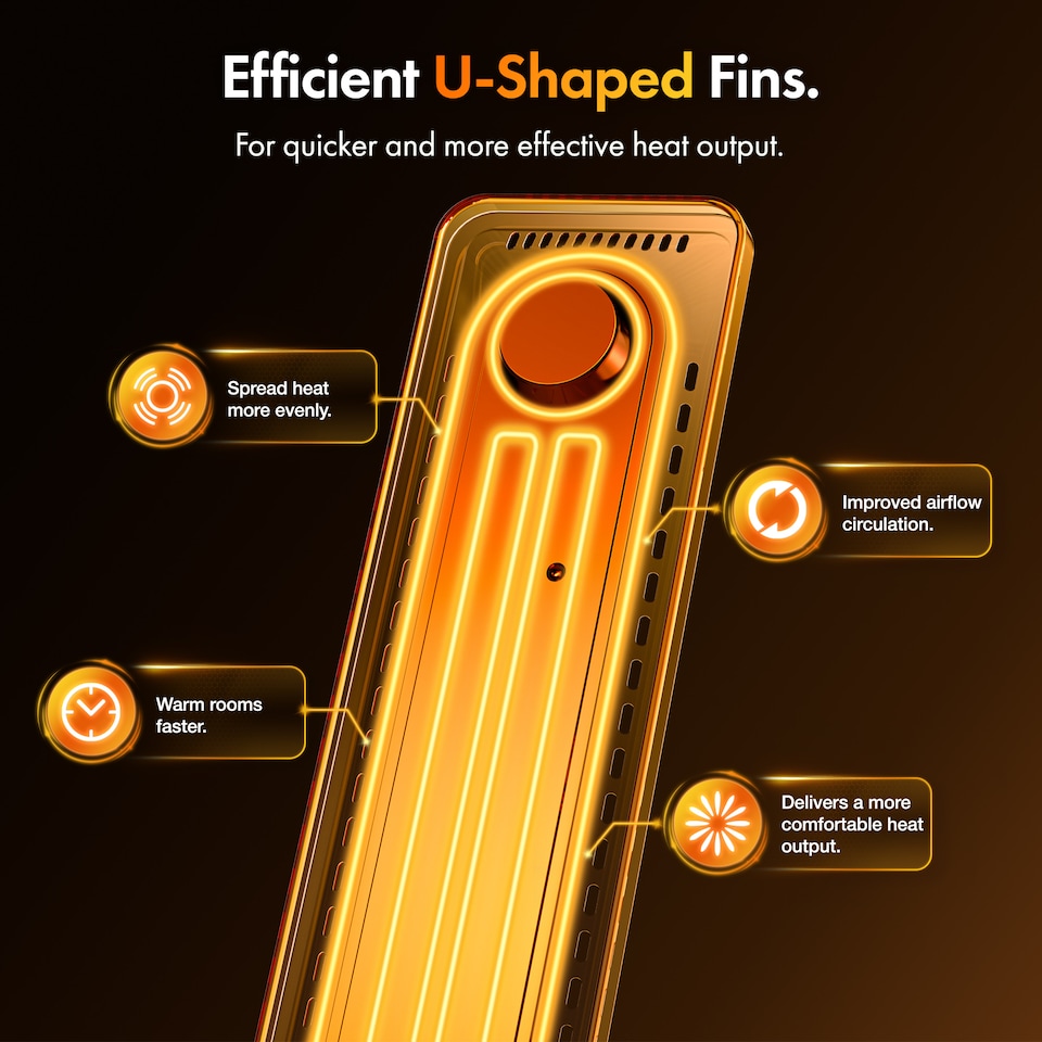 image 1 of VonHaus Oil Filled Radiator 11 Fin with WiFi/Remote Control