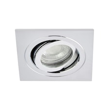BHS Sym Square IP65 Tiltable Downlight | Silver | Chrome | 1