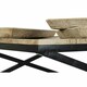 image 3 of Centre Table DKD Home Decor Black Natural Wood Metal 120 x 120 x 55 cm N/A