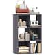 image 1 of HOMCOM 6-Cube Bookshelf, Modern Freestanding 3-Tier Bookcase, Display Shelving Unit for Living Room, Bedroom, Home Office, Study, Grey