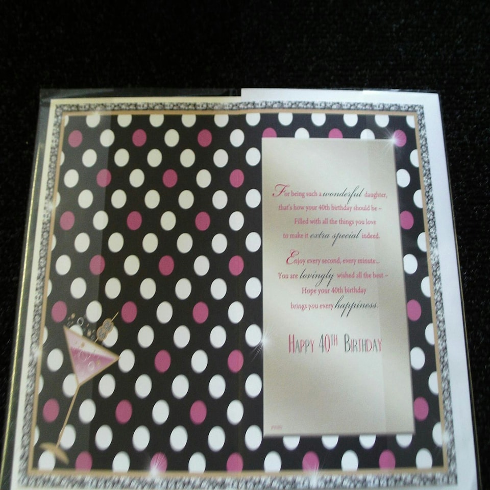 image 1 of Xpress Yourself Daughter 40 Today! Medium Sized Style Birthday Card