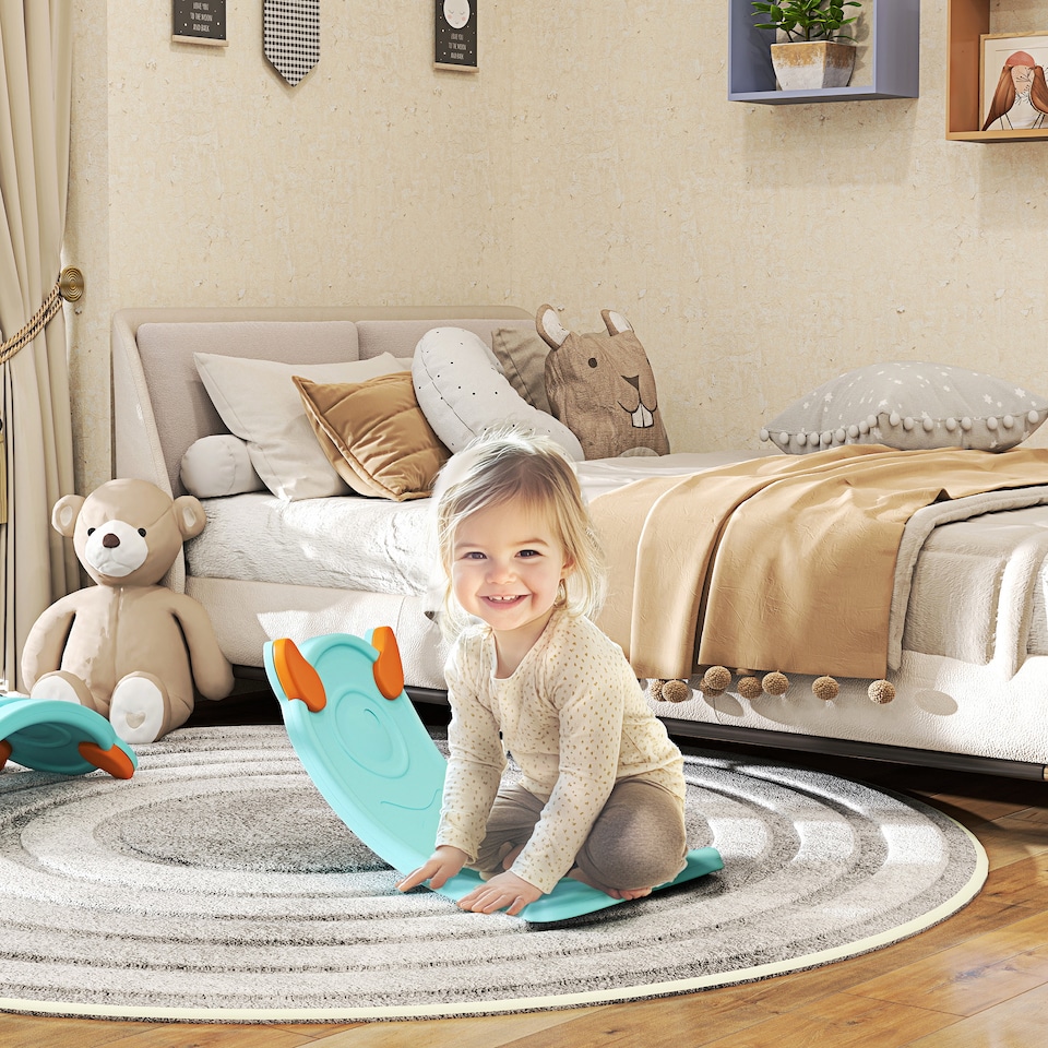 image 1 of AIYAPLAY Balance Board for Kids Balance Training & Sensory Play | Blue | Blue