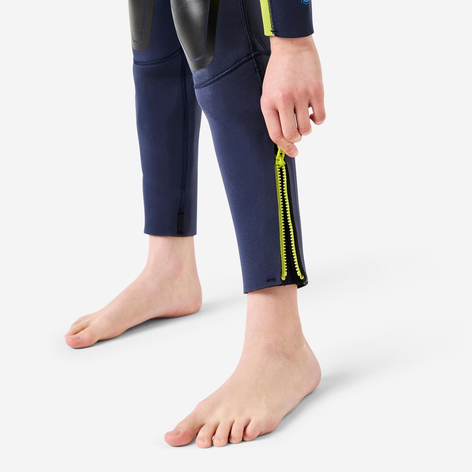 image 1 of Decathlon Kids’ Steamer Full Wetsuit 100 4/3