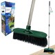 image 1 of 10" Outdoor Broom Garden Yard Brush with Metal Handle