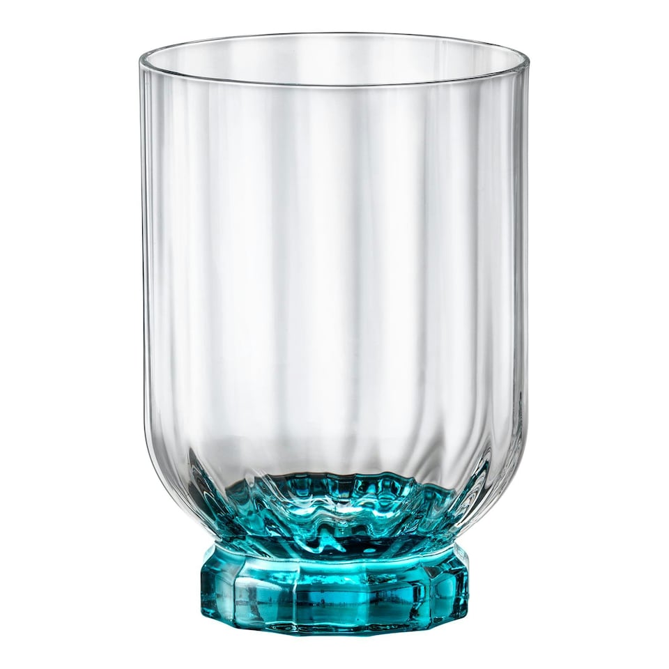 image 1 of Bormioli Rocco Florian Double Whisky Glasses - 375ml - Blue - Pack of 6 Blue