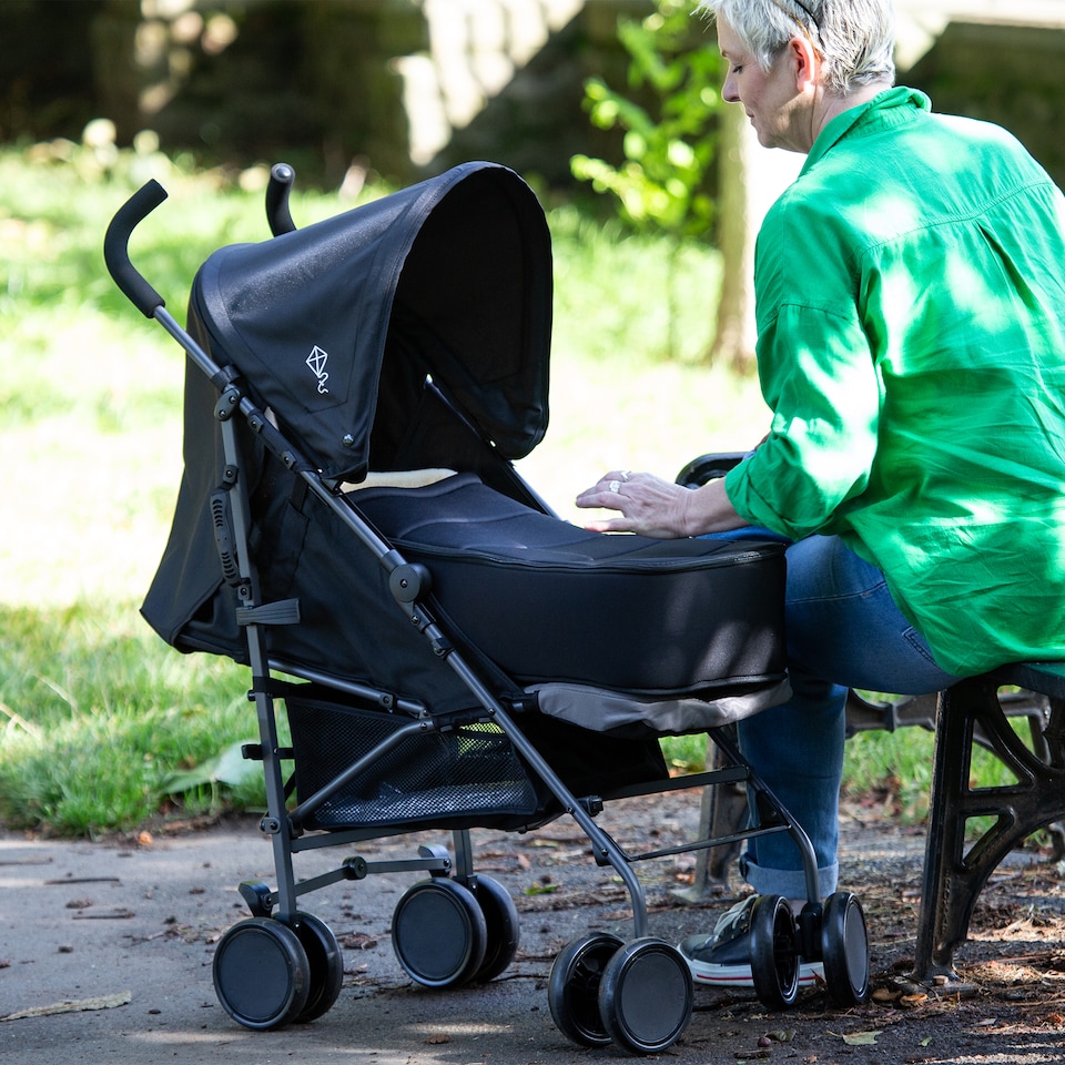 image 1 of Red Kite Snuggo New Born Liner Carry Cot | Black | Black | One Size | 1