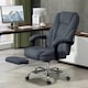 image 2 of Vinsetto Massage Office Chair, Heated Reclining Desk Chair, Dark Grey