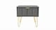 image 7 of Metro 1 Drawer Bedside Table in Dusk Grey (Ready Assembled) | Grey | Dusk Grey