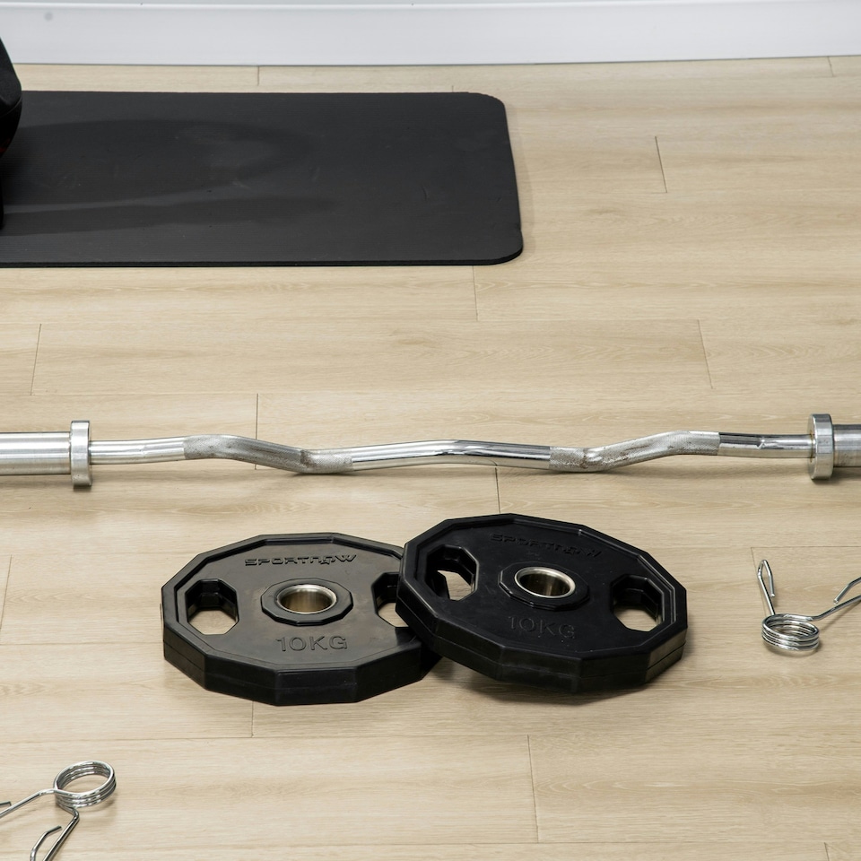 image 1 of SPORTNOW Olympic Weight Plates Set with 2"/5cm Holes for Home Gym, 2 x 5kg