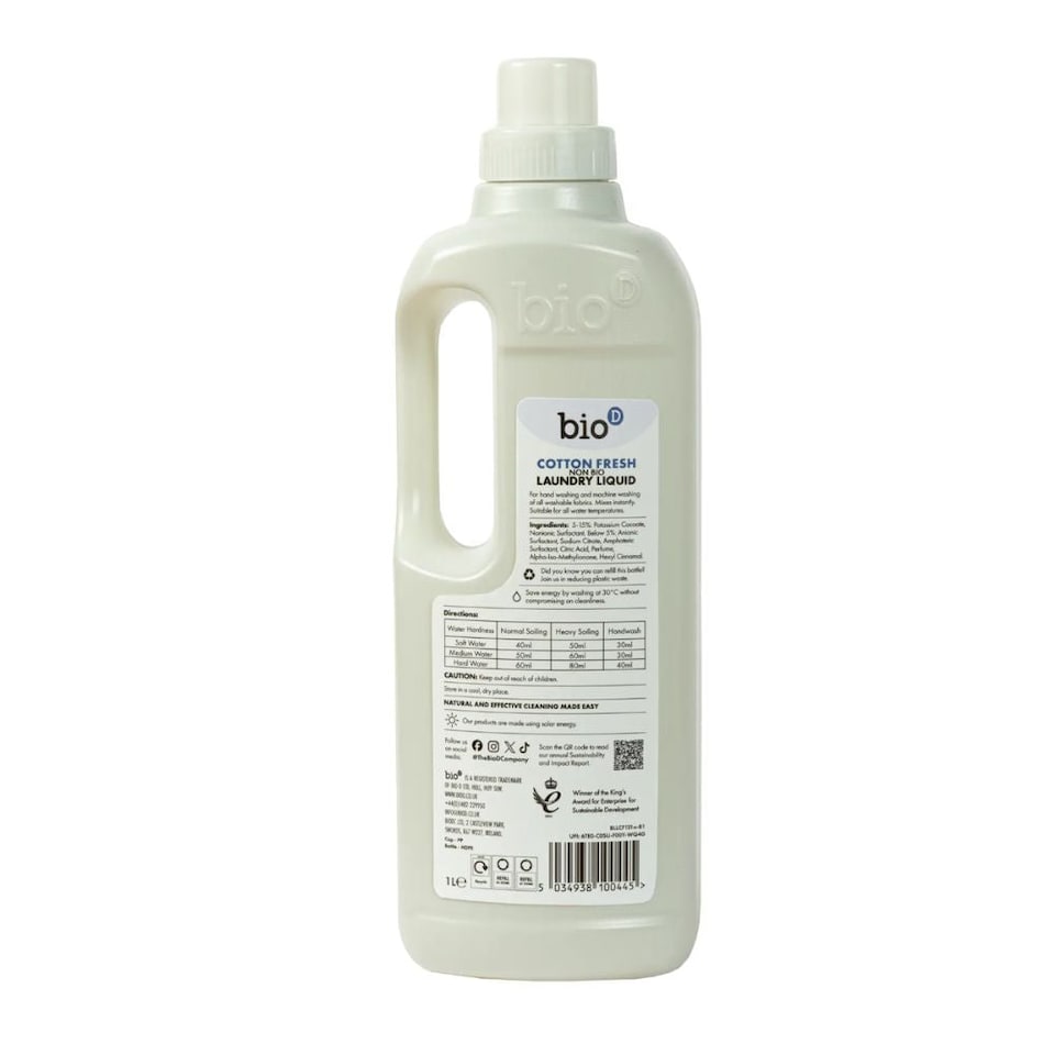 image 1 of Bio-D Cotton Fresh Laundry Liquid 1 Litre