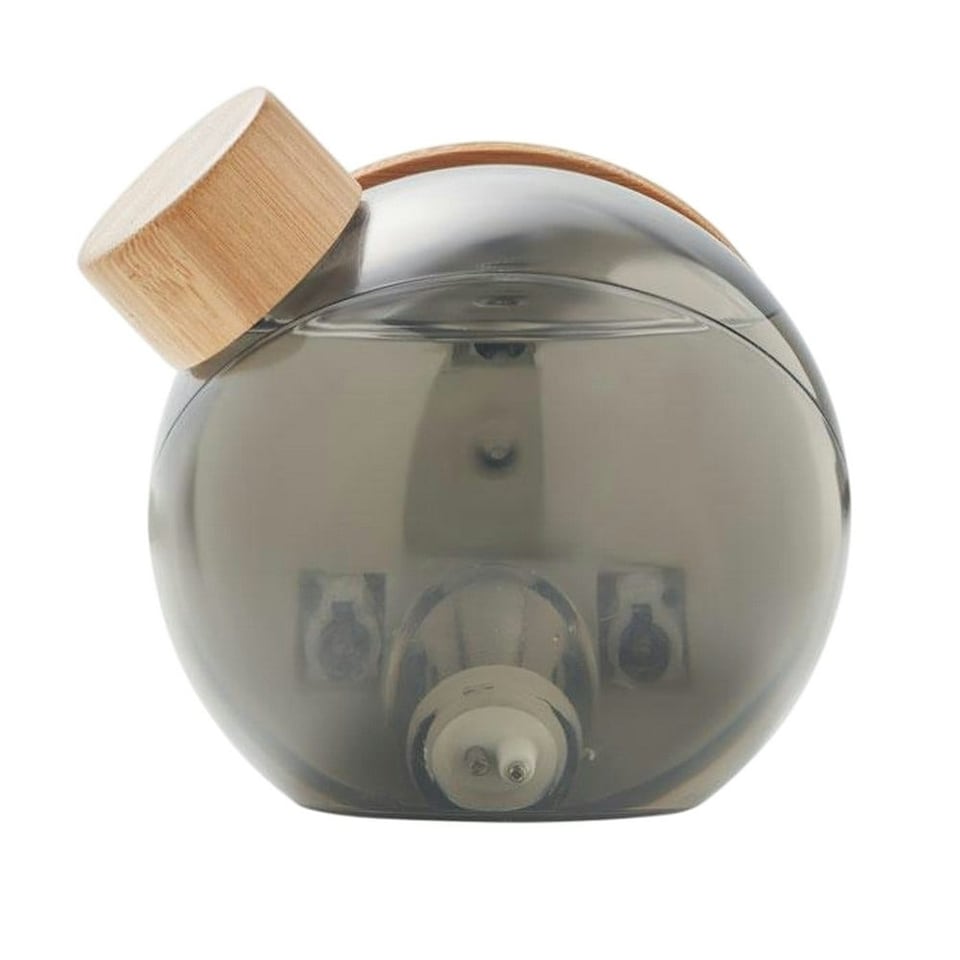 image 1 of MidOcean Droppy Lux Bamboo Water Powered Clock - Transparent Grey - One Size | Multi