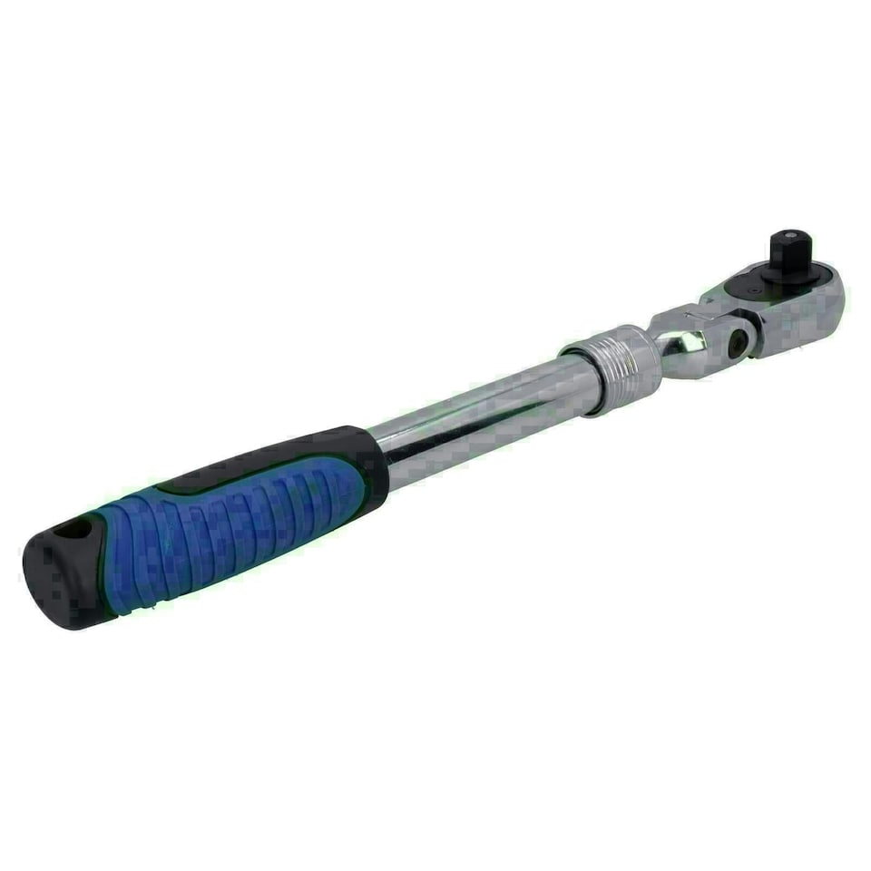 image 1 of 1/2in Drive Telescopic Flexi Head Ratchet 72 Teeth Quick Release 350 - 490mm