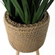 image 6 of Seagrass Style Composite Planter with Stand Brown