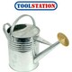 image 3 of Ambassador Galvanised Watering Can - Silver - 9l