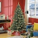 image 2 of HOMCOM 6ft Artificial Christmas Tree with Warm White LED Light, Metal Base