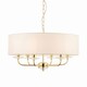 image 1 of Nixon 6 Light Multi Arm Ceiling Pendant Brass, E14
