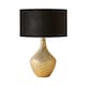image 1 of ValueLights Bailey Gold Table Lamp Black Velvet Shade and Bulb