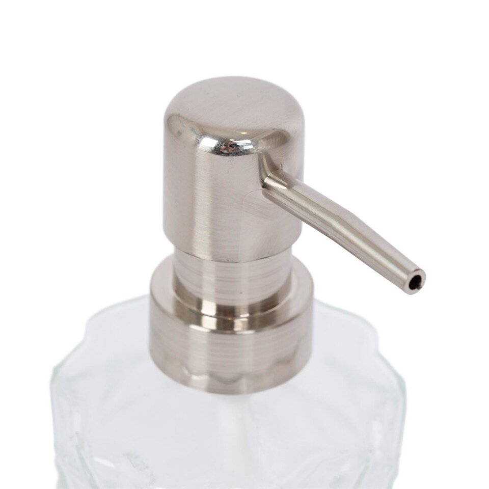 image 1 of Harbour Housewares Prism Glass Soap Dispensers - 330ml - Pack of 2