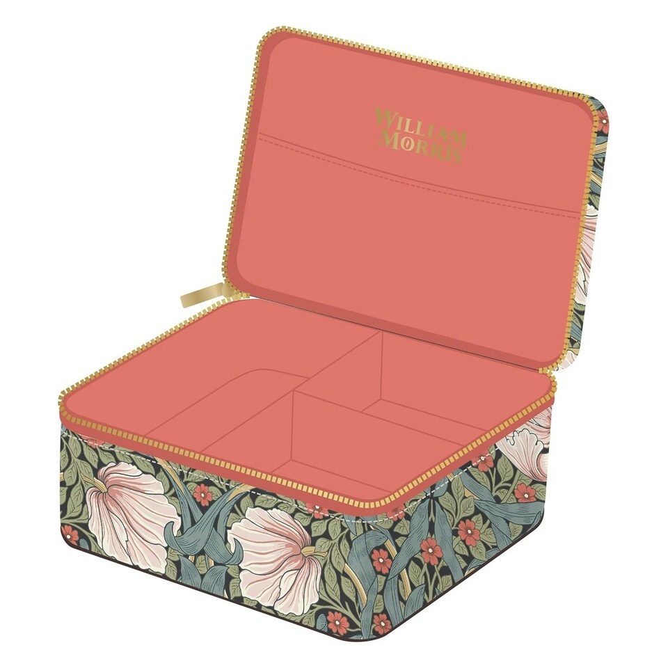 image 1 of Portico Designs William Morris Pimpernel Travel Jewellery Case